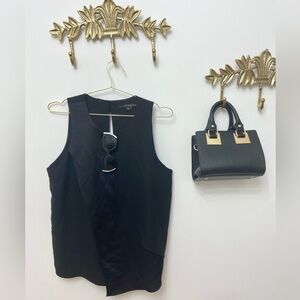 Black tulip front layer sleeveless Xl